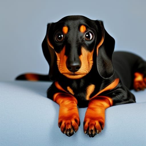 AI-Generated Image of a Dachshund