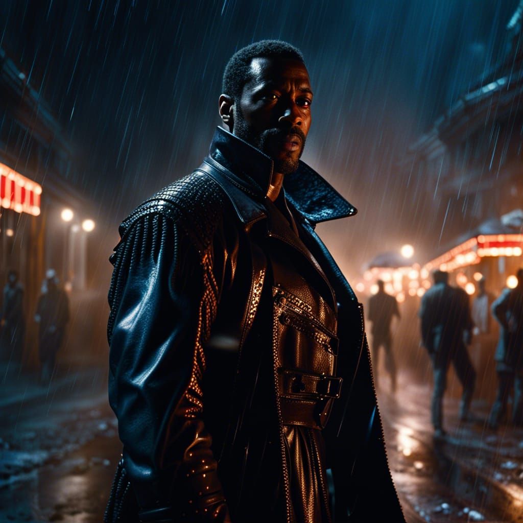 Intricately Detailed Candyman in a Thunderstorm