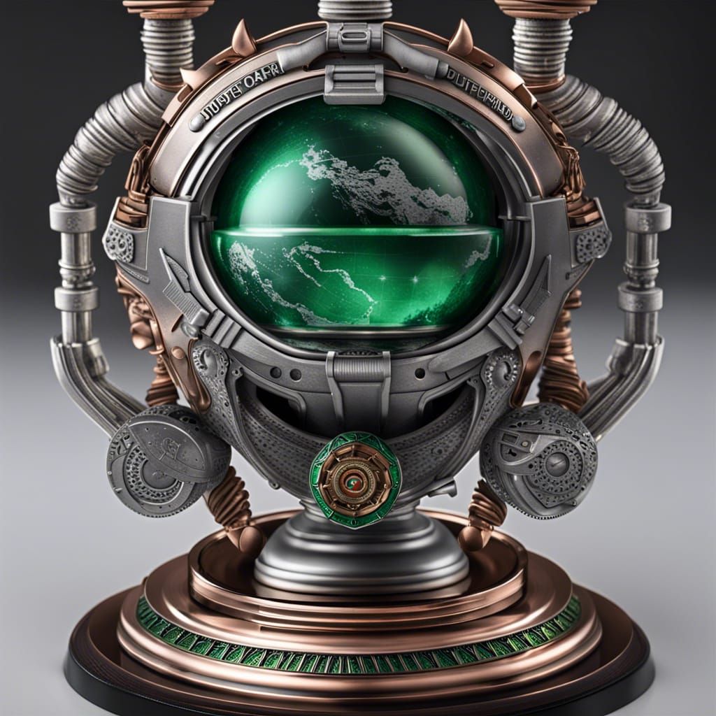 Steampunk Cyberpunk Jupiter Trophy Award