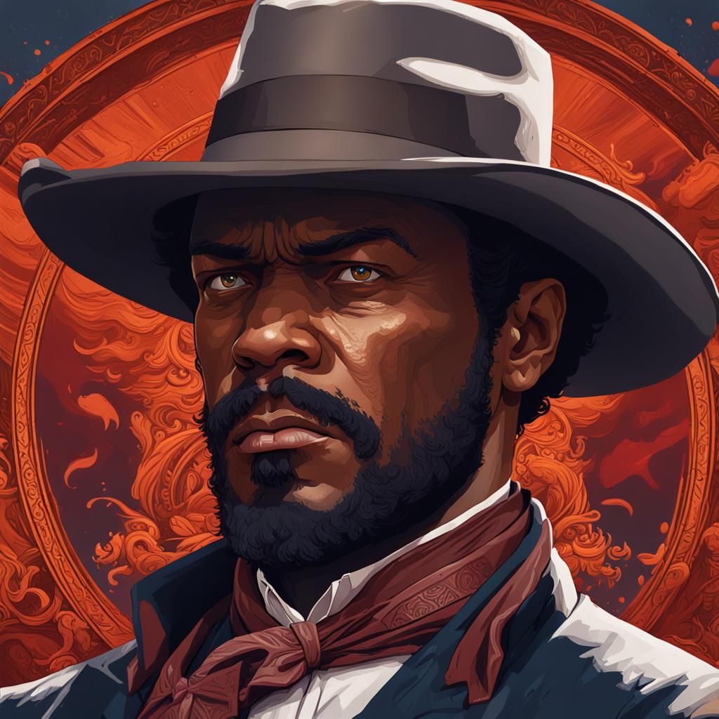 Hyperdetailed Portrait in Art Nouveau Style