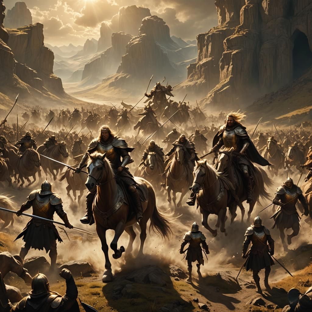Centaurs Ride to War: Epic Digital Matte Painting