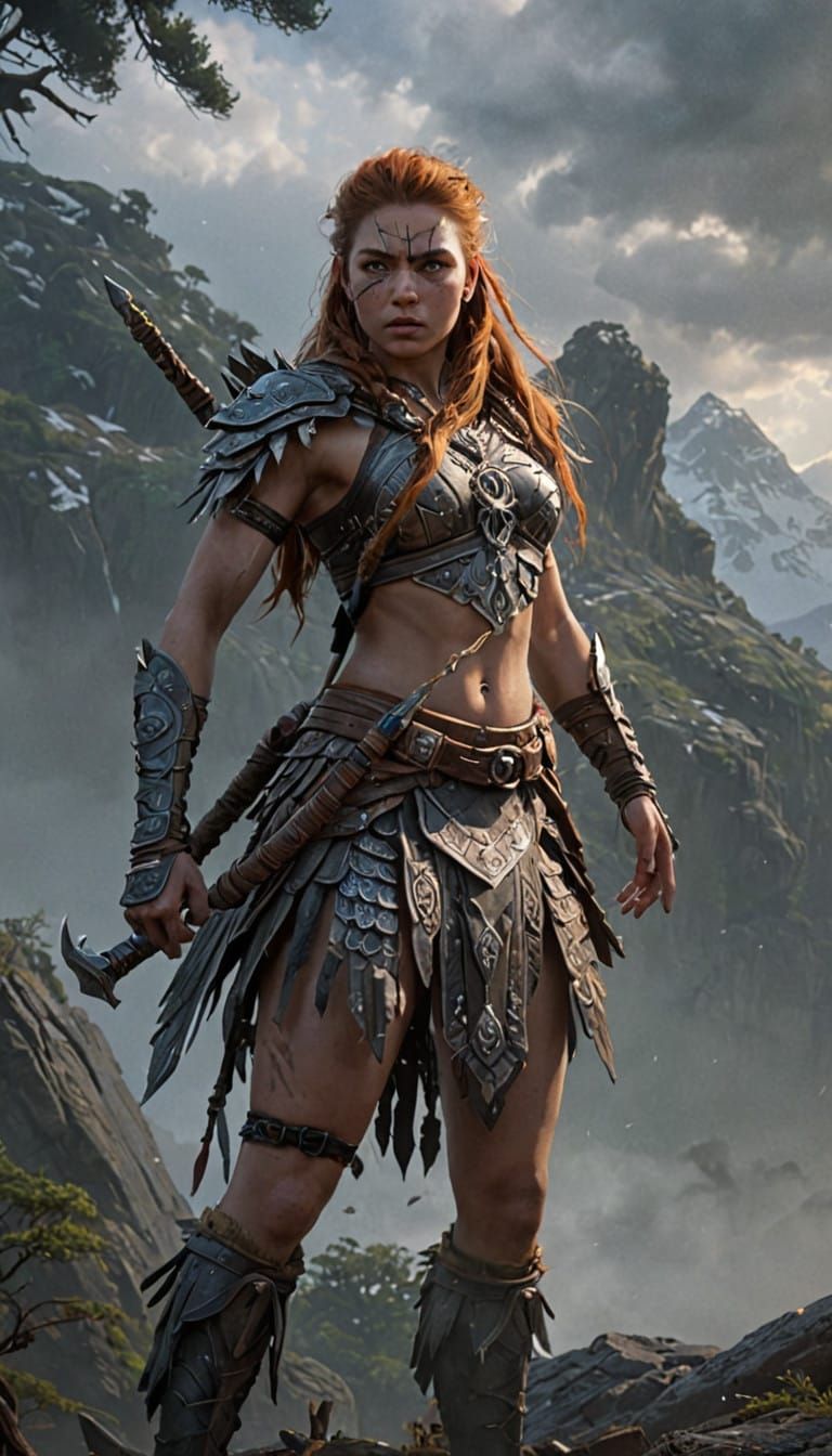 Nora Warrior Heroine in Hyperrealistic Glory