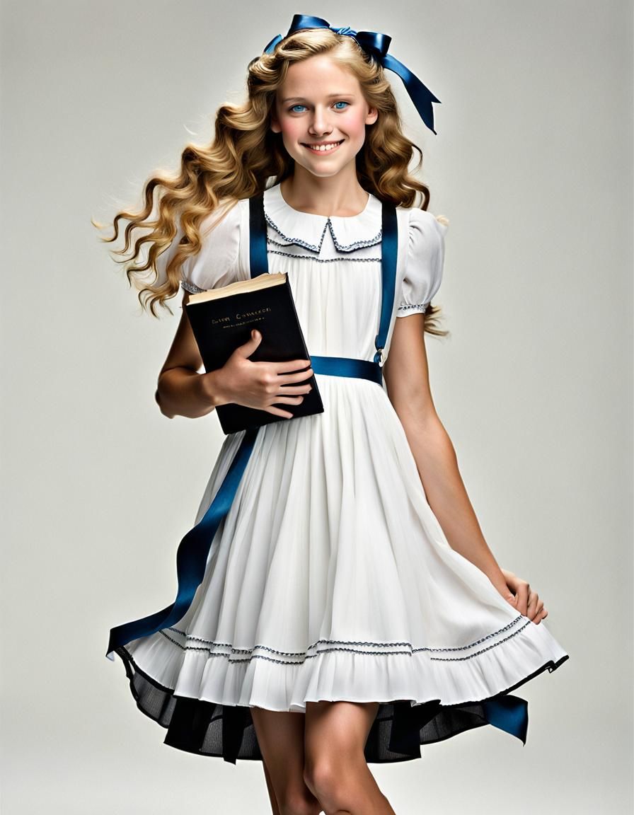 Girl with Book, Professional Portrait with Bokeh