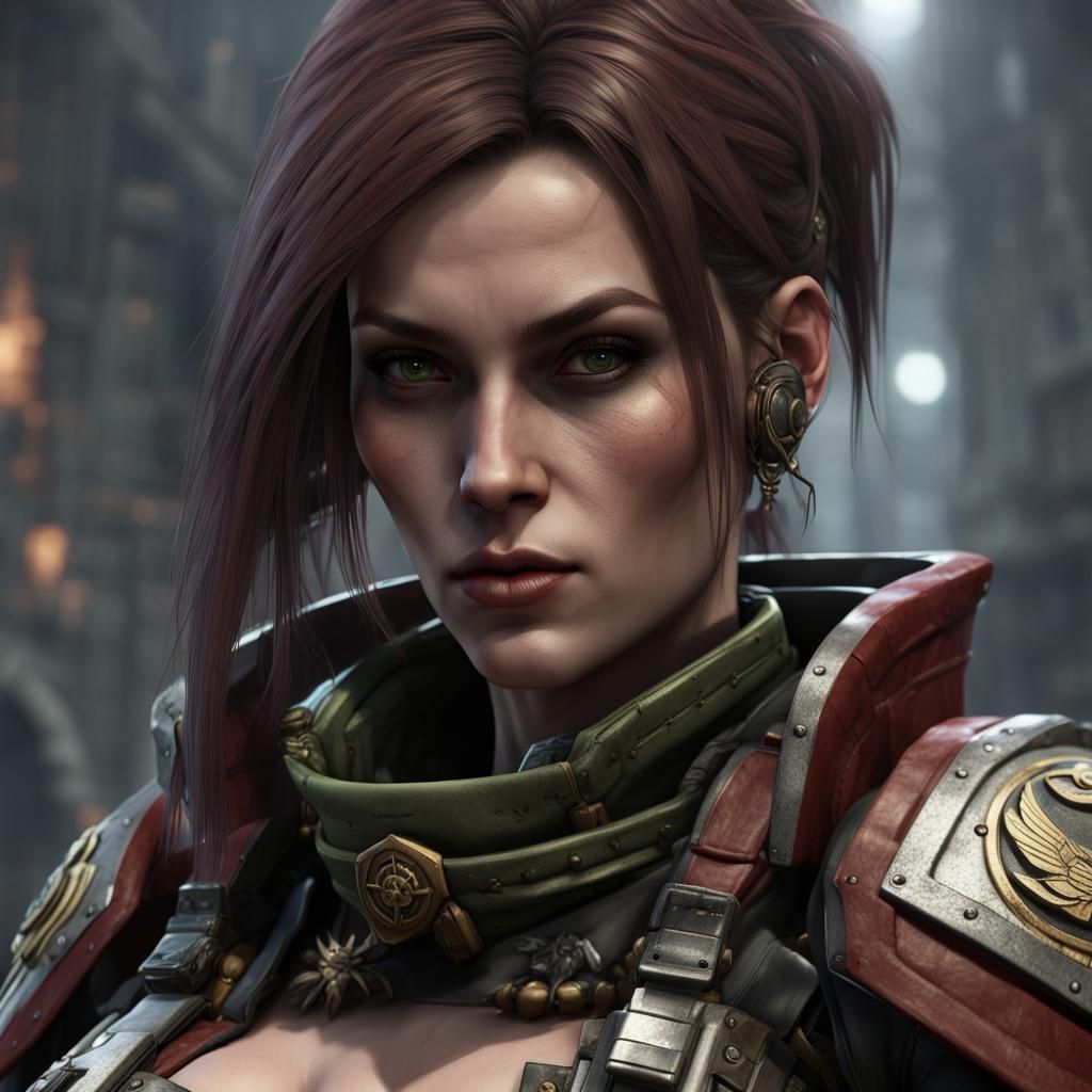 Warhammer 40K Female Rogue Trader in Ultra Detail