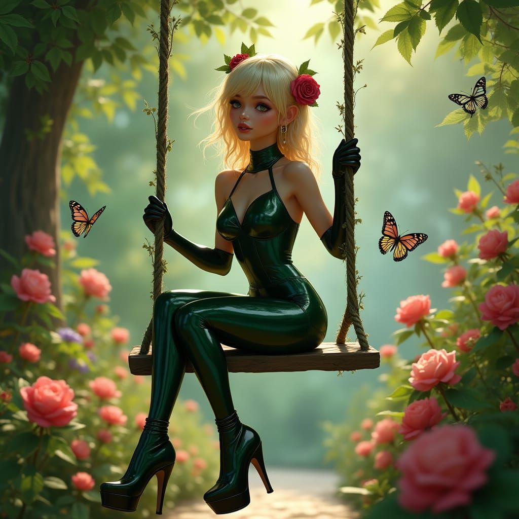 Ethereal Garden Goddess in Latex