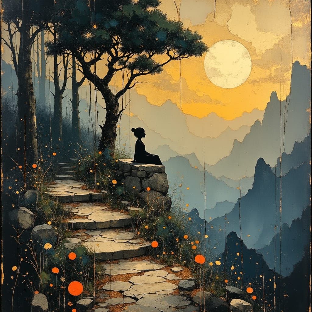 Spiritual Stillness in Divine Light