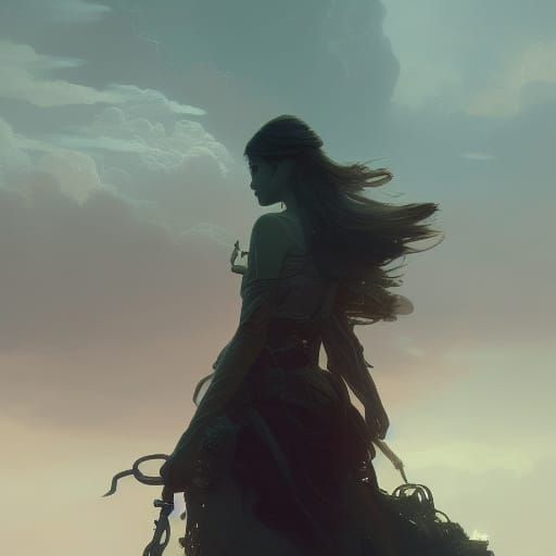 Dark Fantasy Sky Concept Art in 8K