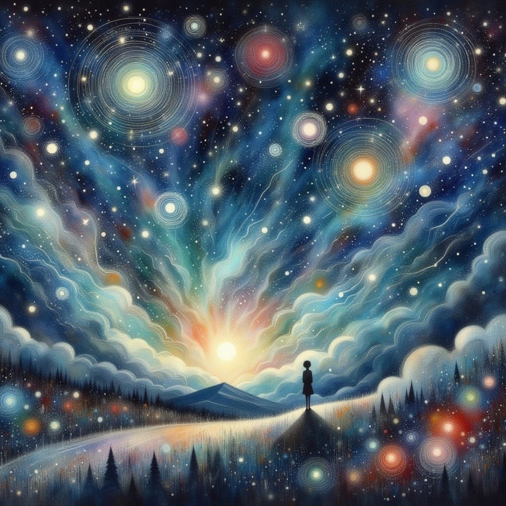 Dreamlike Cosmos: A Surreal Digital Painting