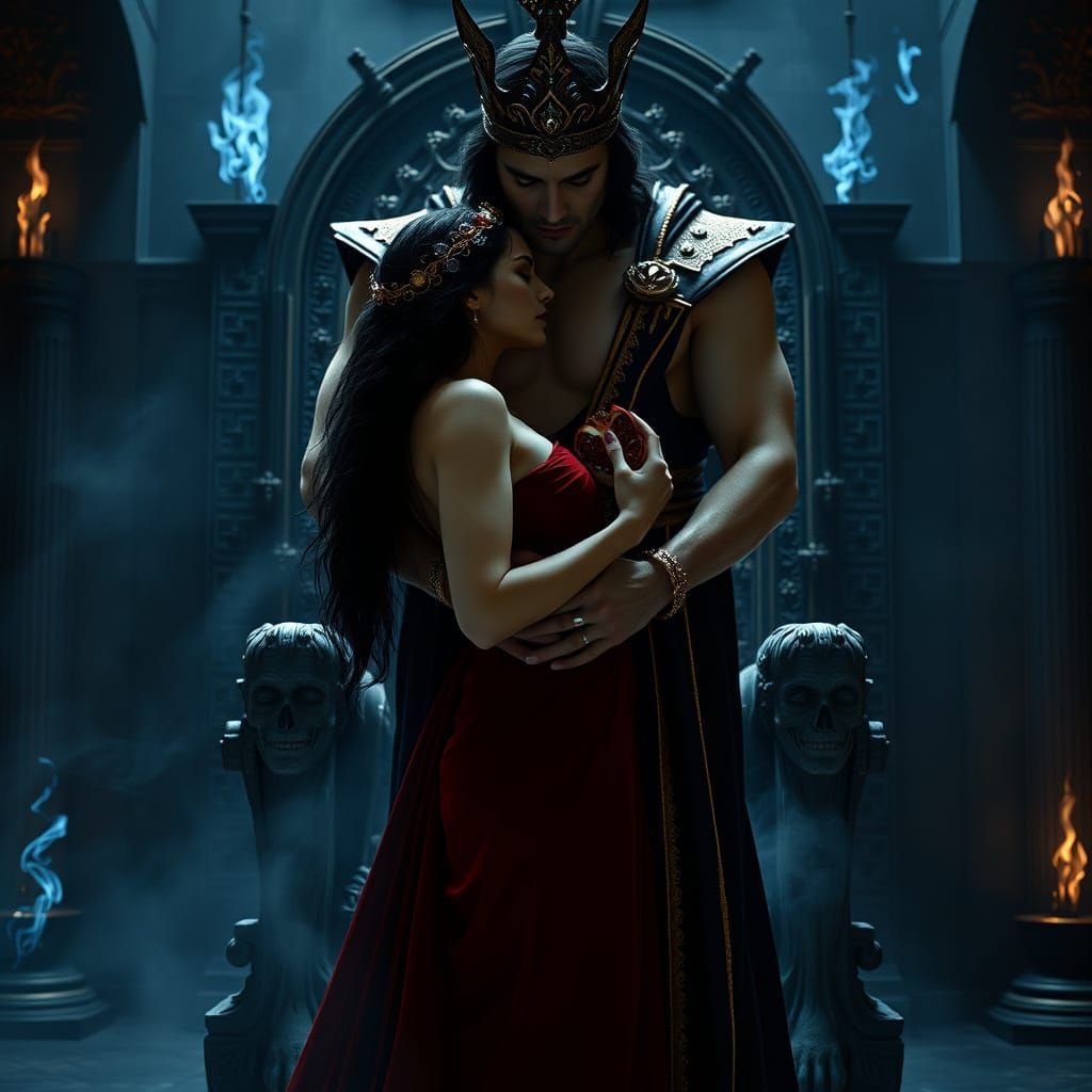 Ethereal Portraits of the Underworld's Royal Couple