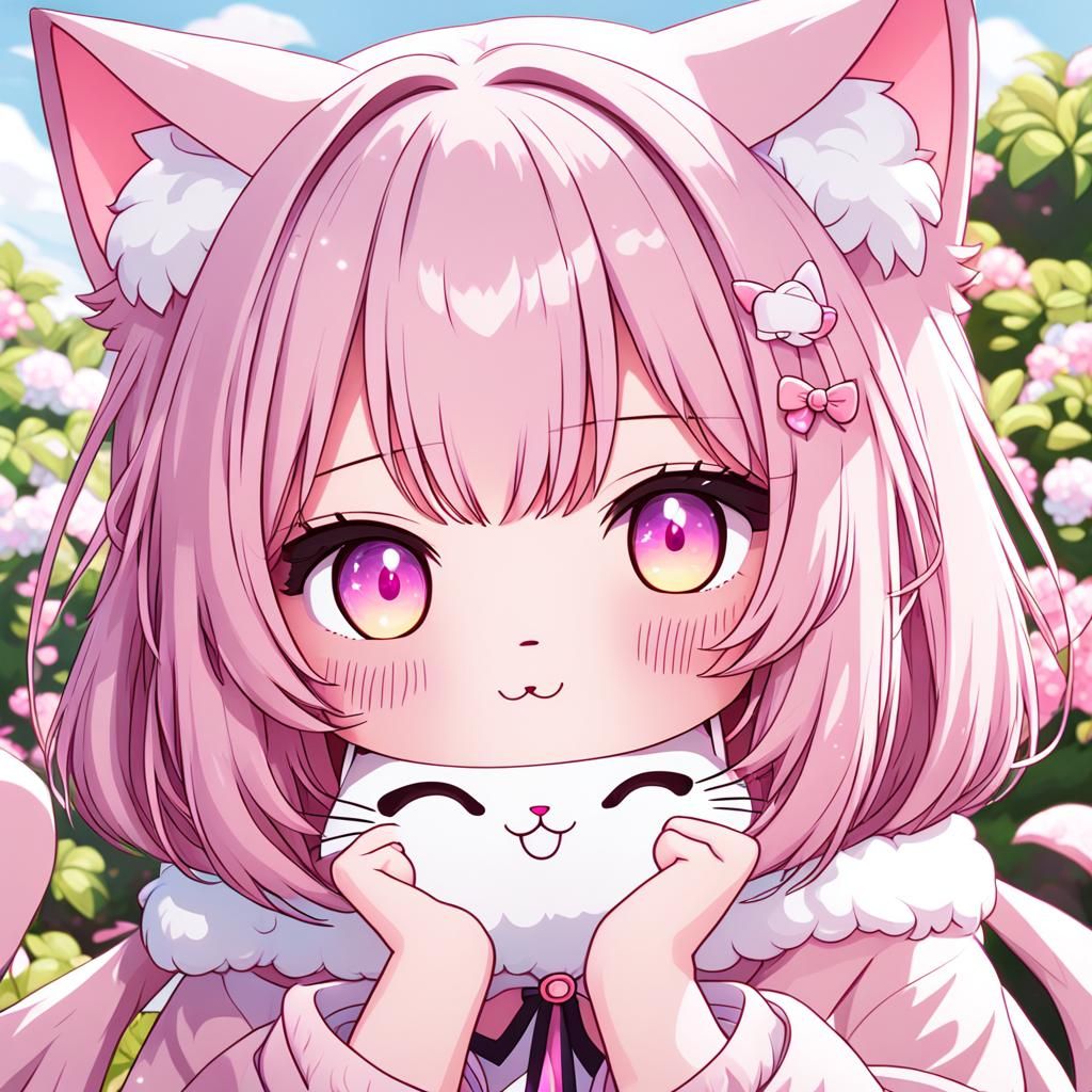 Kawaii Neko Girl in 8K Resolution