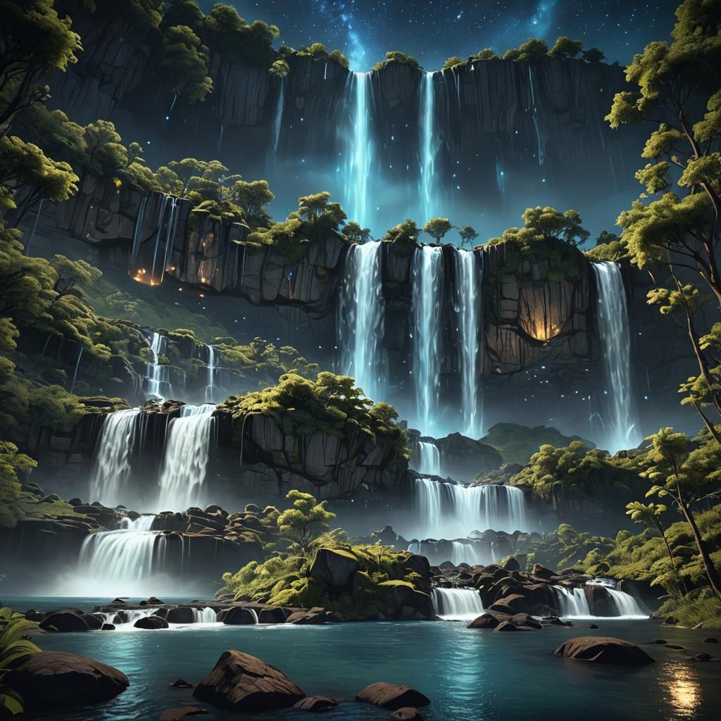 Glowing Falls