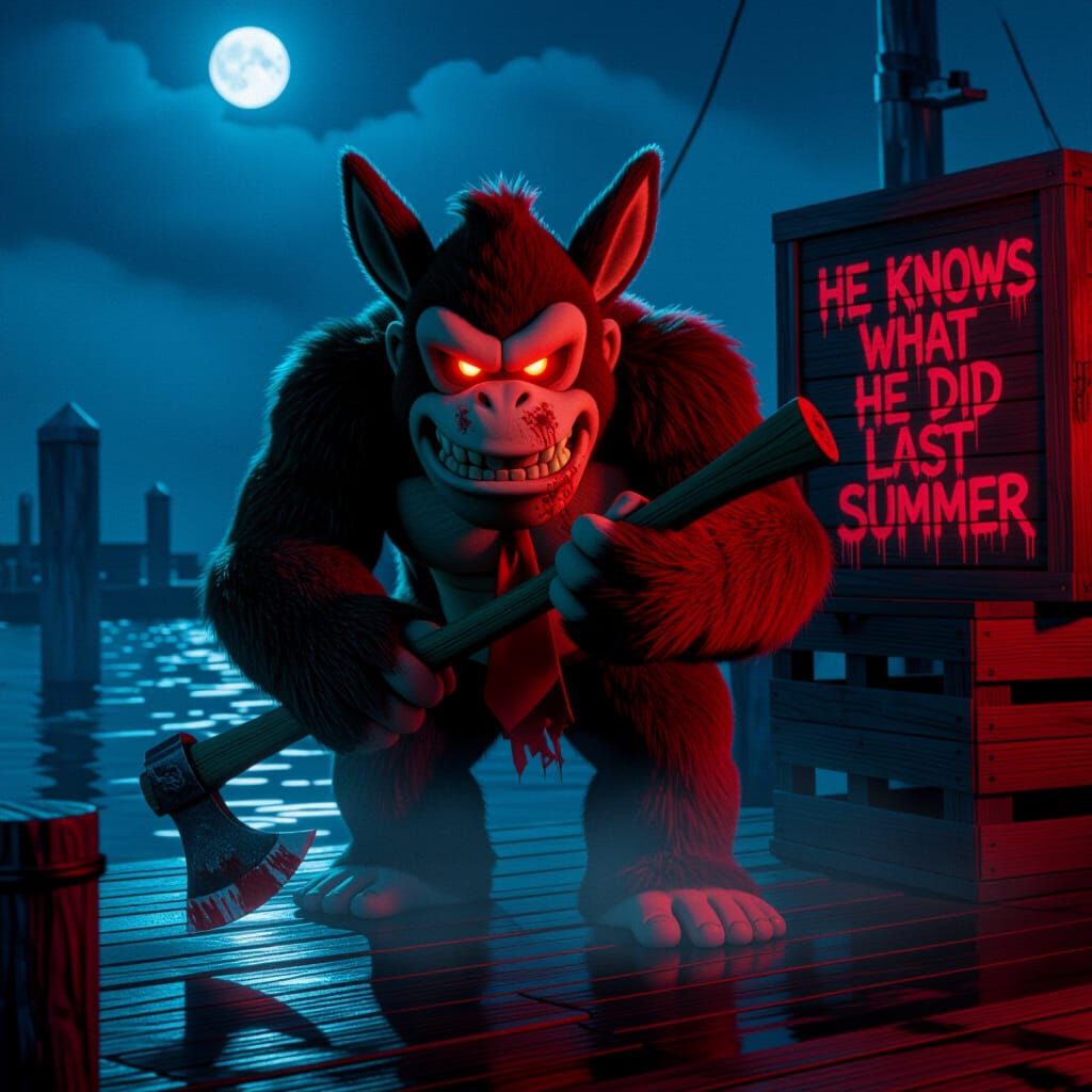 Donkey Kong's Revenge: Horror Concept Art