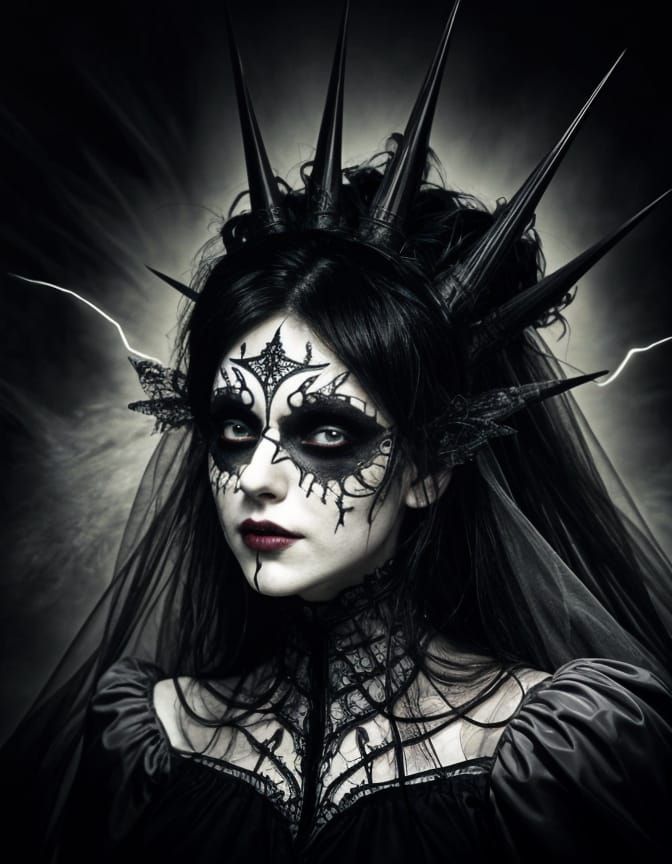 Luminous Monster Bride with Stitched Mouth