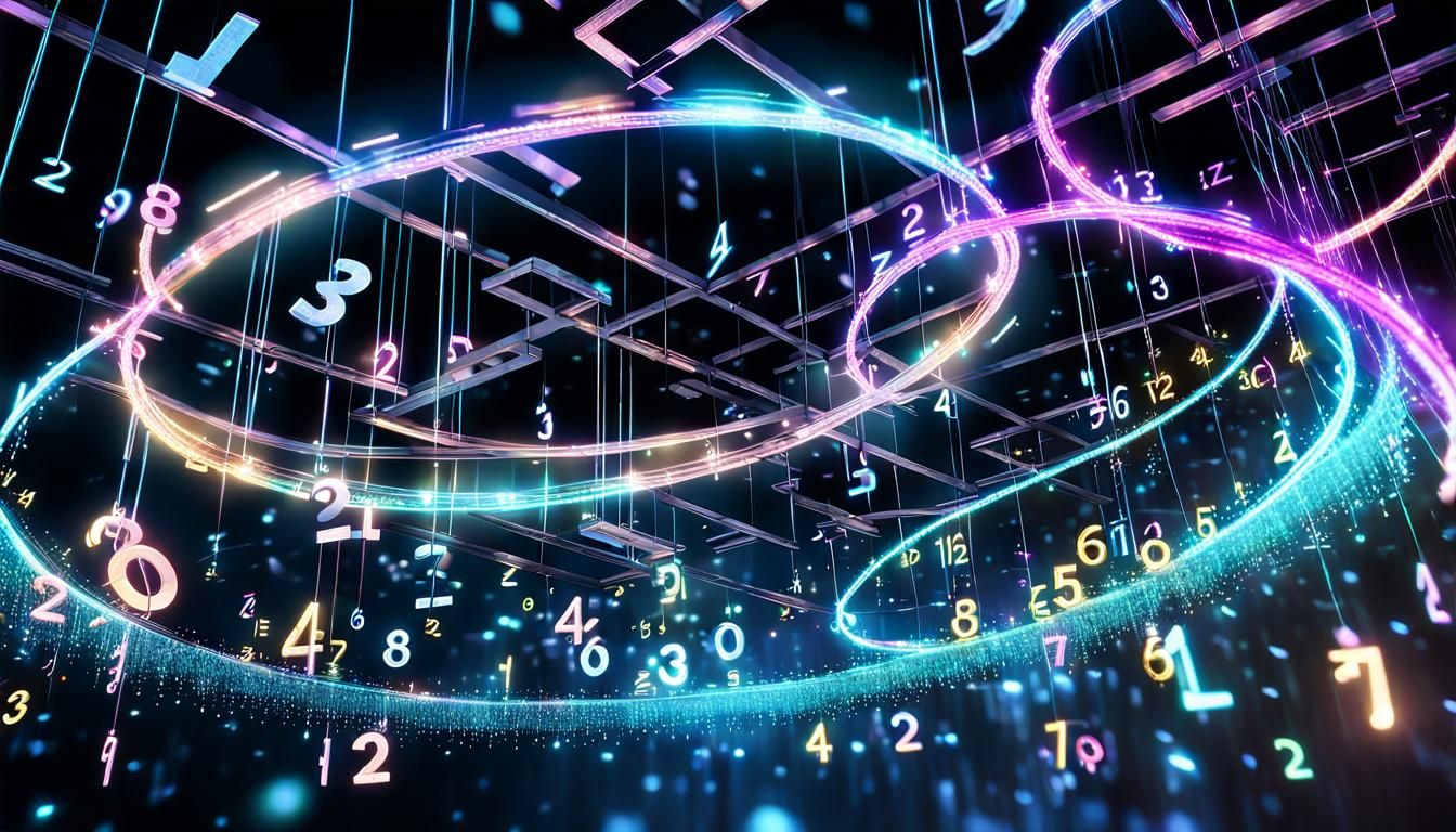 Glowing Equations in Dreamlike Digital Art