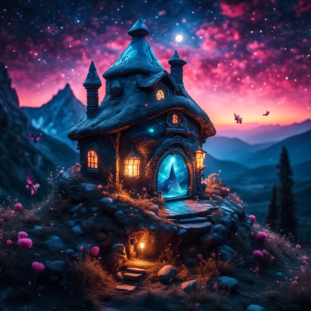 Trolls in Iridescent Twilight with Dragonflies