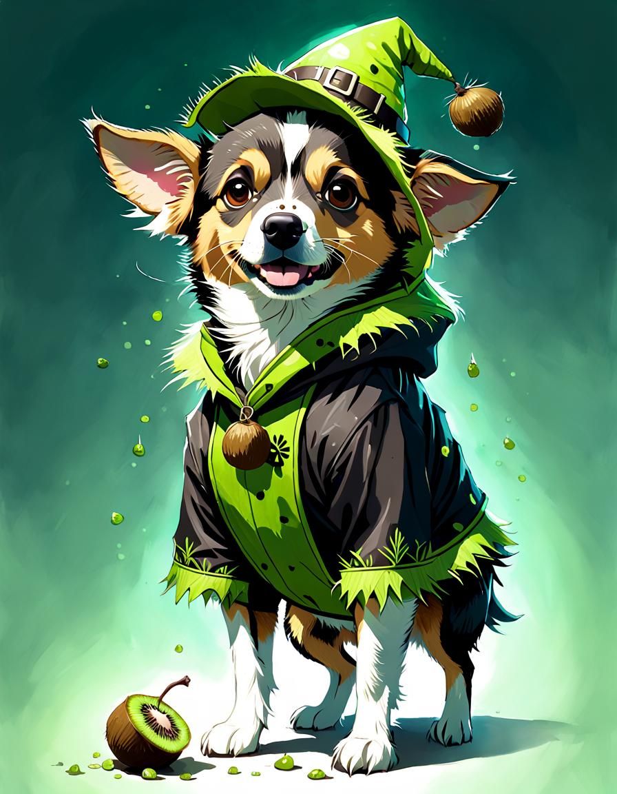 Kiwi Witch Alaskan Malador Digital Art