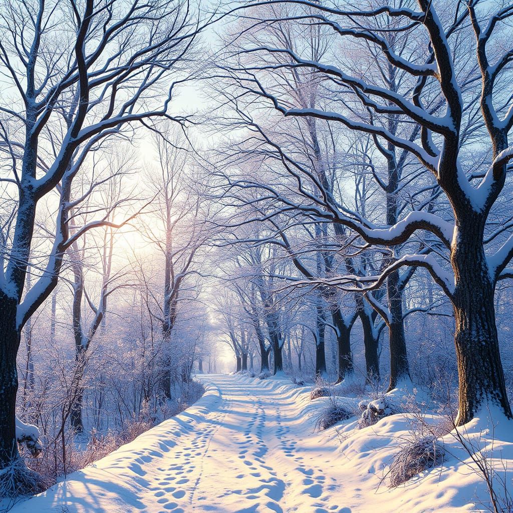 Seasonal Transcendence in Snowy Wilderness