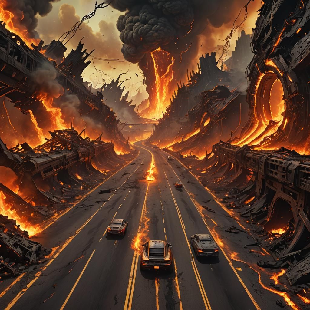 Fiery Highway to Hell: High Fantasy Concept Art