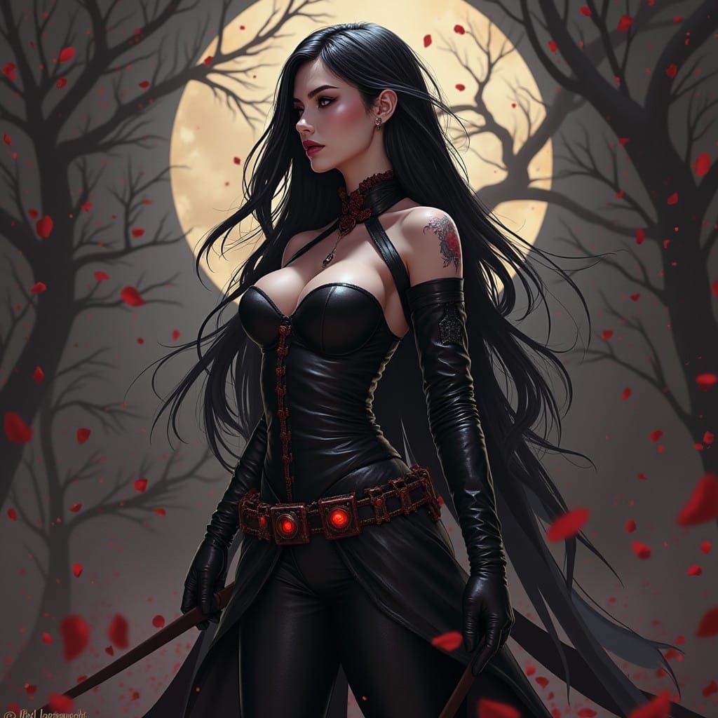 Dark Fantasy Art in Grimdark Style