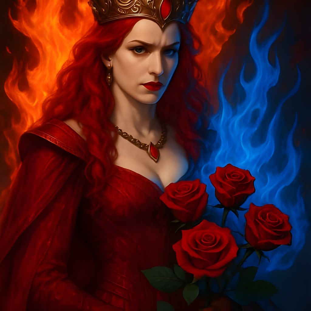 The Scarlet Queen Elizabeth Rose Bloodflame