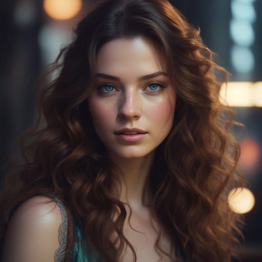 Beautiful Brunette Woman