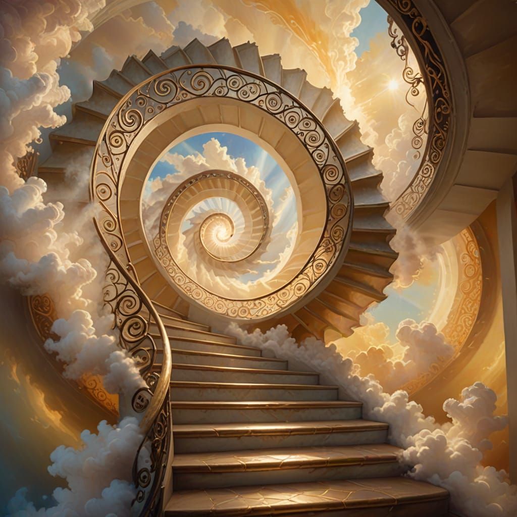 Surreal Ethereal Stairway to Heaven
