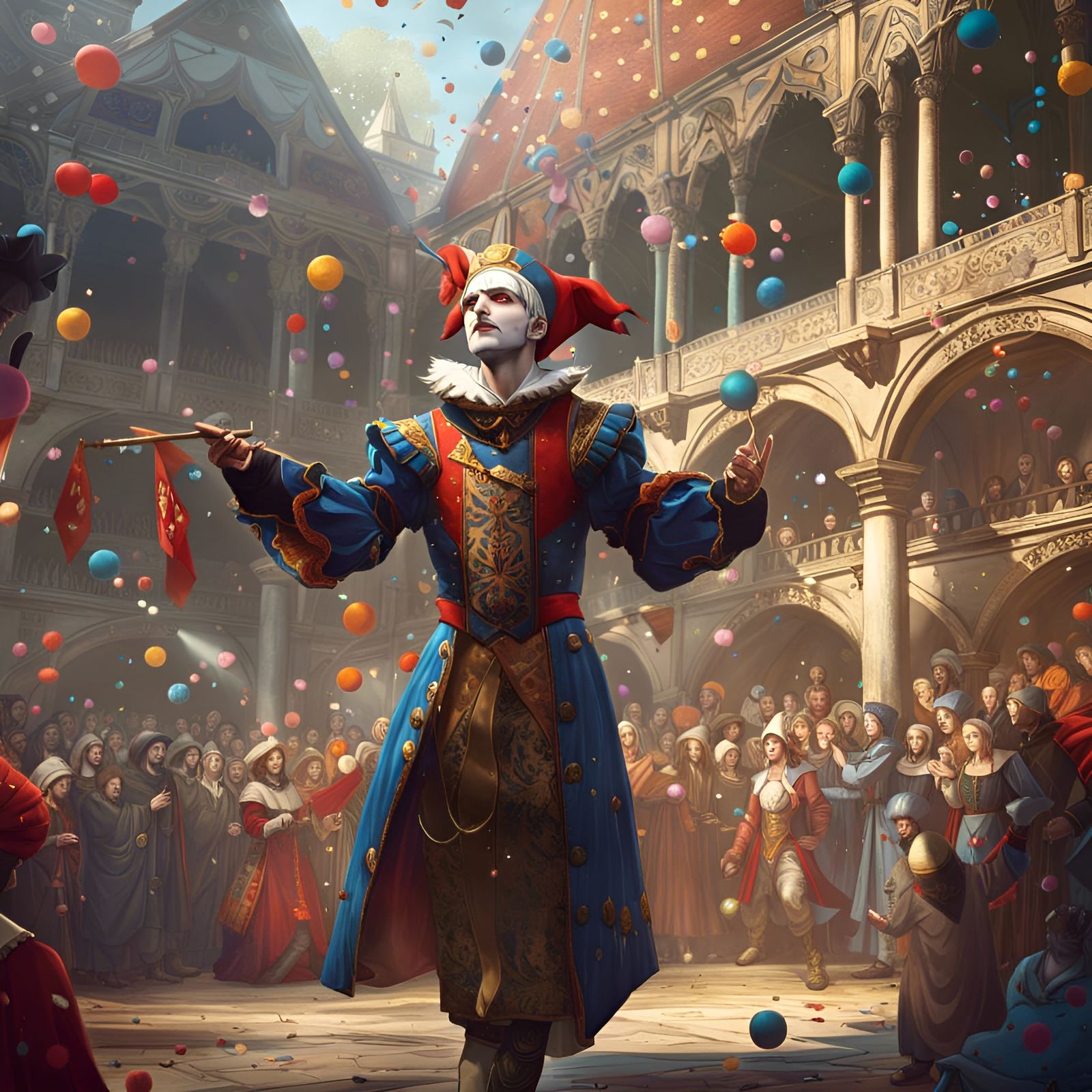 Medieval court jester