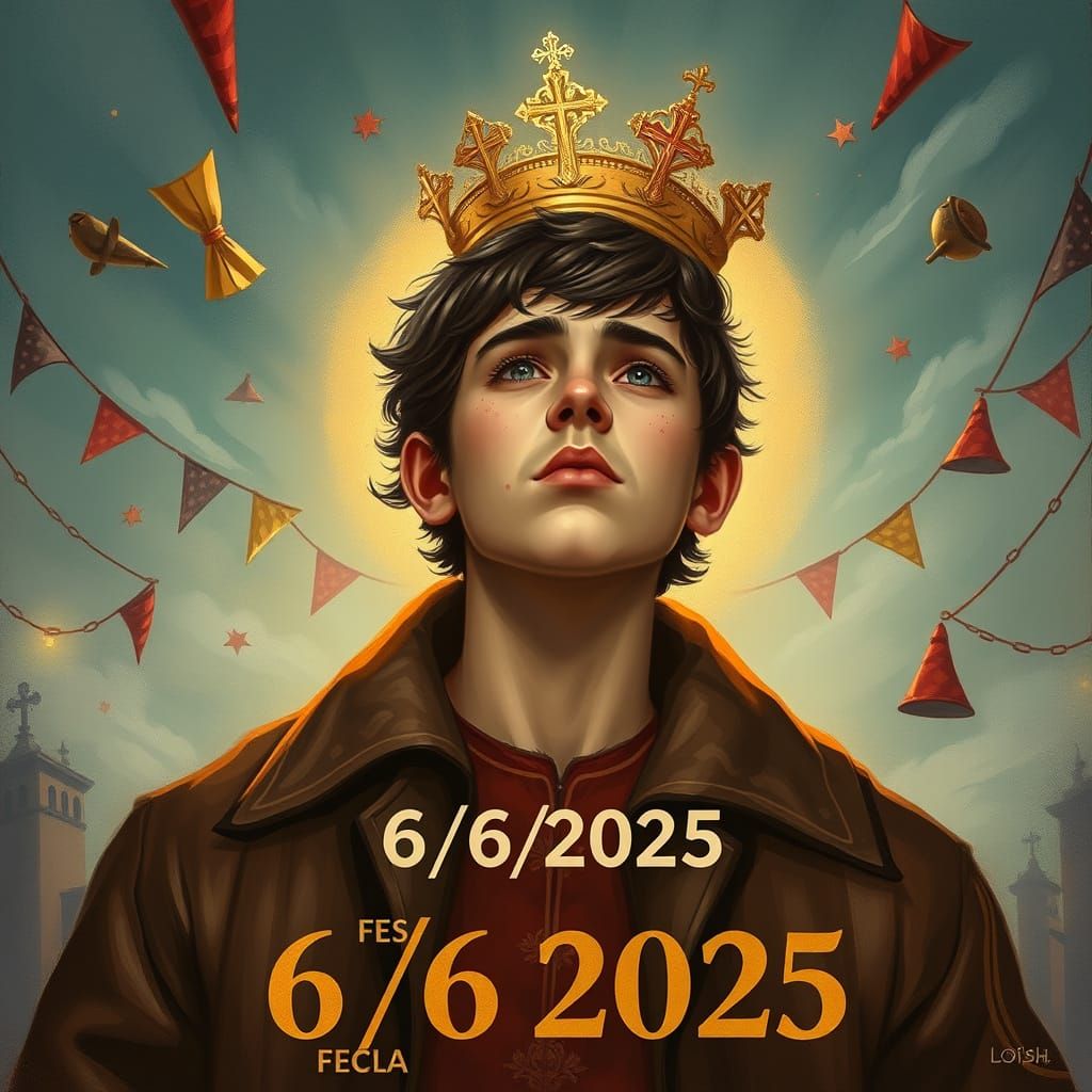 San Marcelino Champañat Festival Poster in Digital Illustrat...