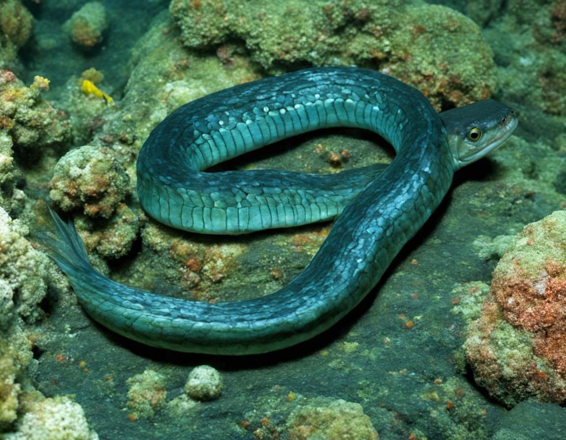 Eel Generated by AI Image Software