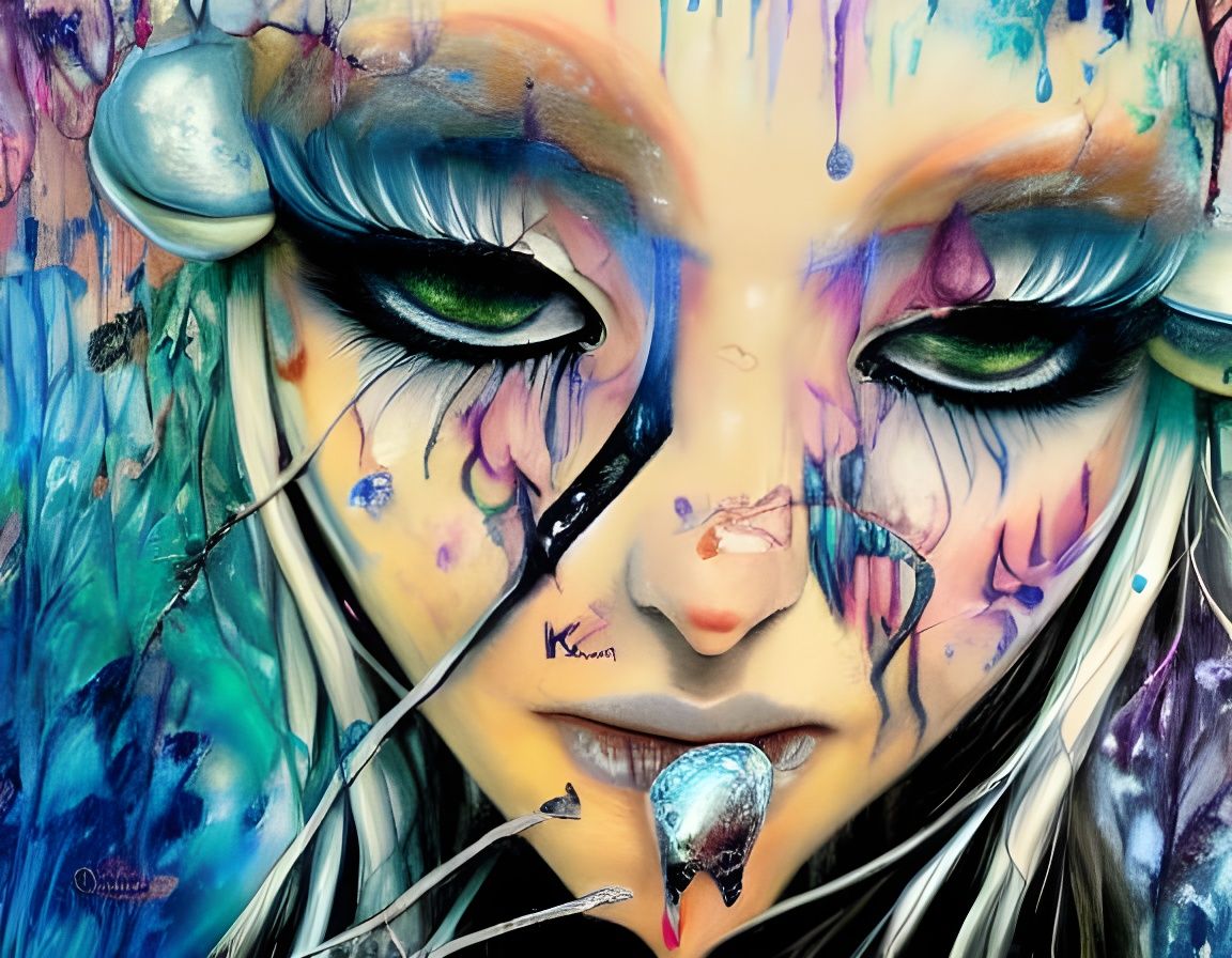 Gothic Fantasy Portrait in Digital Art Style