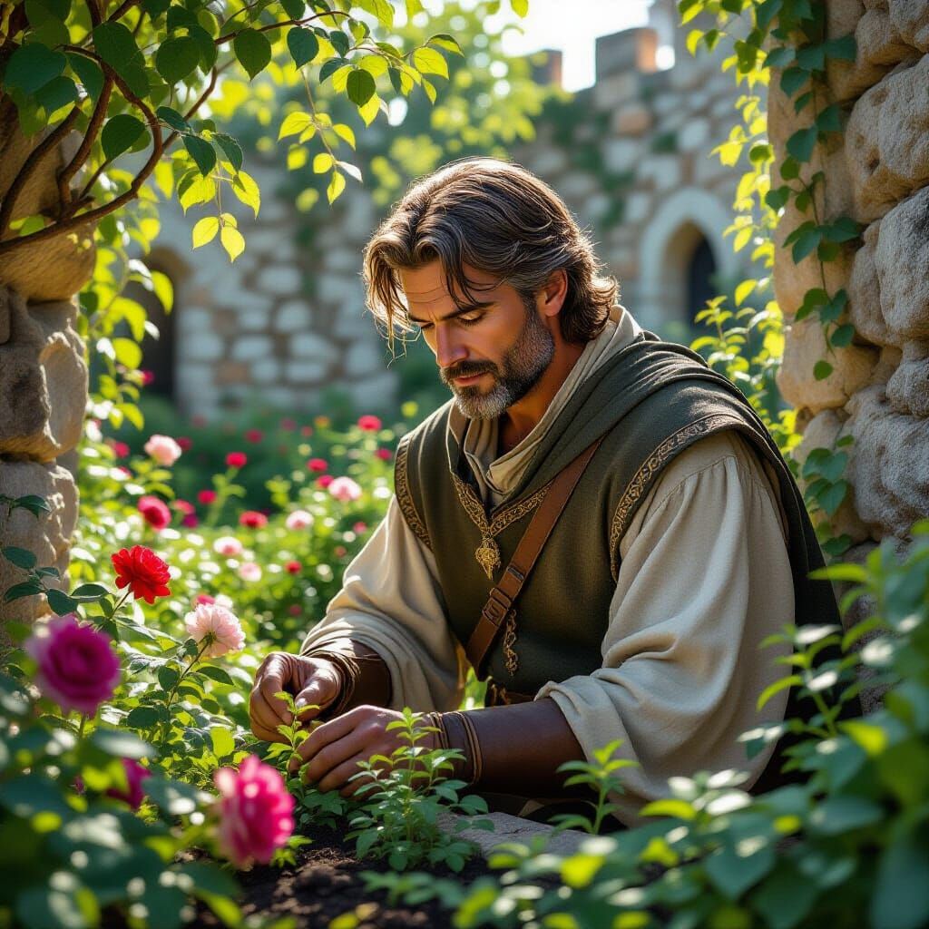 Cleric in Castle Garden: Classical Realism