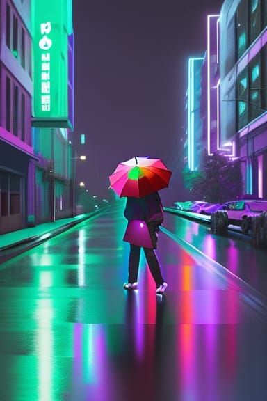 Psychedelic Data-Moshed Portrait in Vibrant Colors