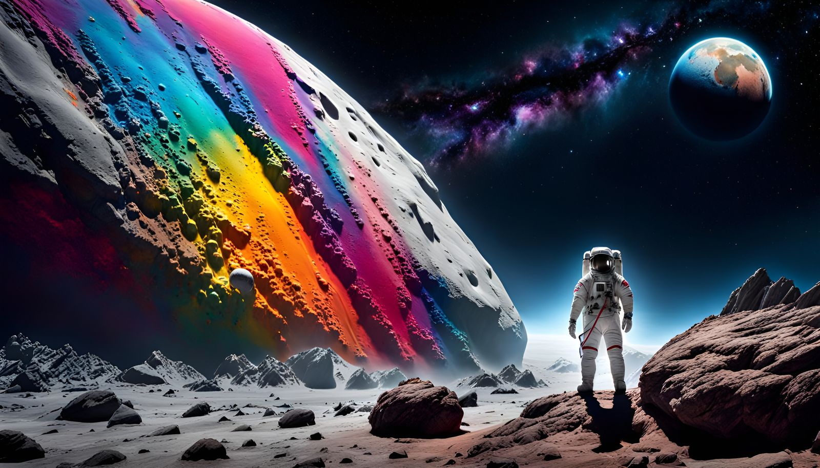 Alien Planet Colour Splash Art