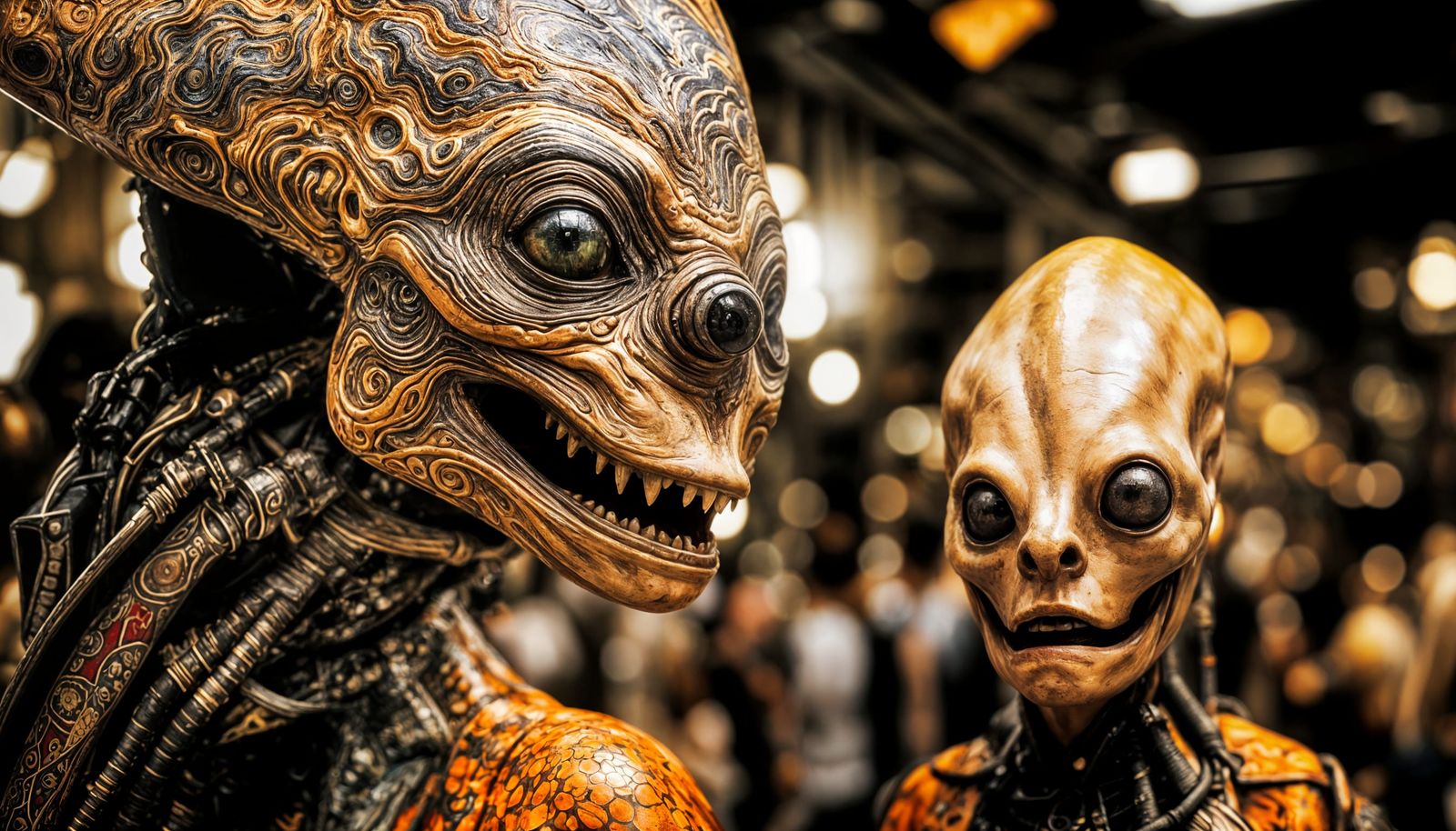 Photorealistic Aliens in Exotic Fashion