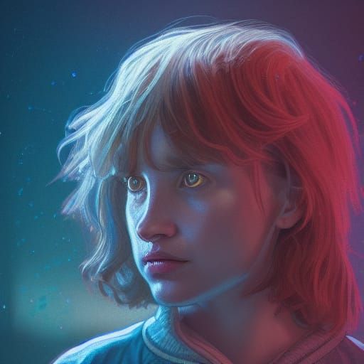 Hyperdetailed Portrait in Dynamic Lighting