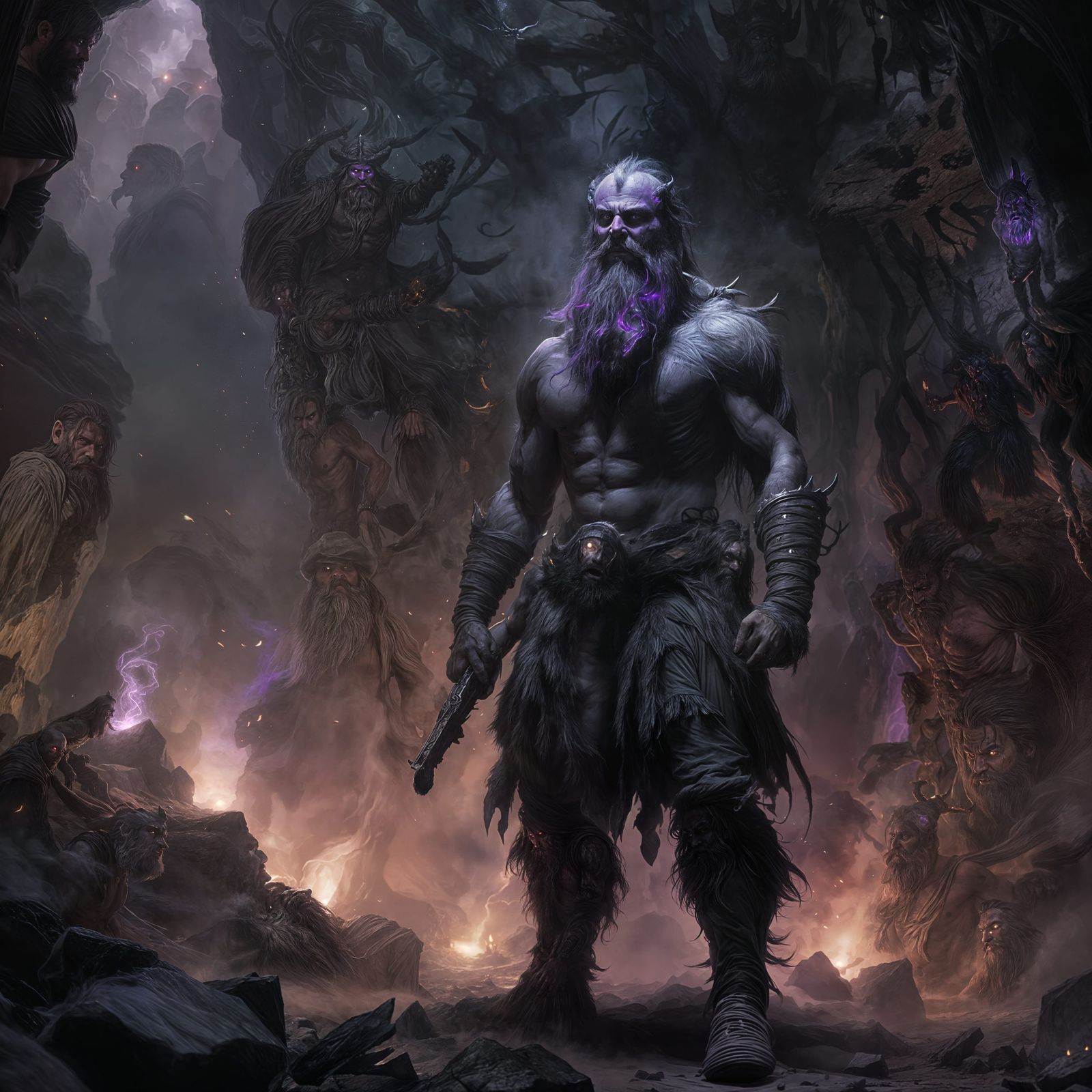 Ghost Barbarian with a Beard of Souls