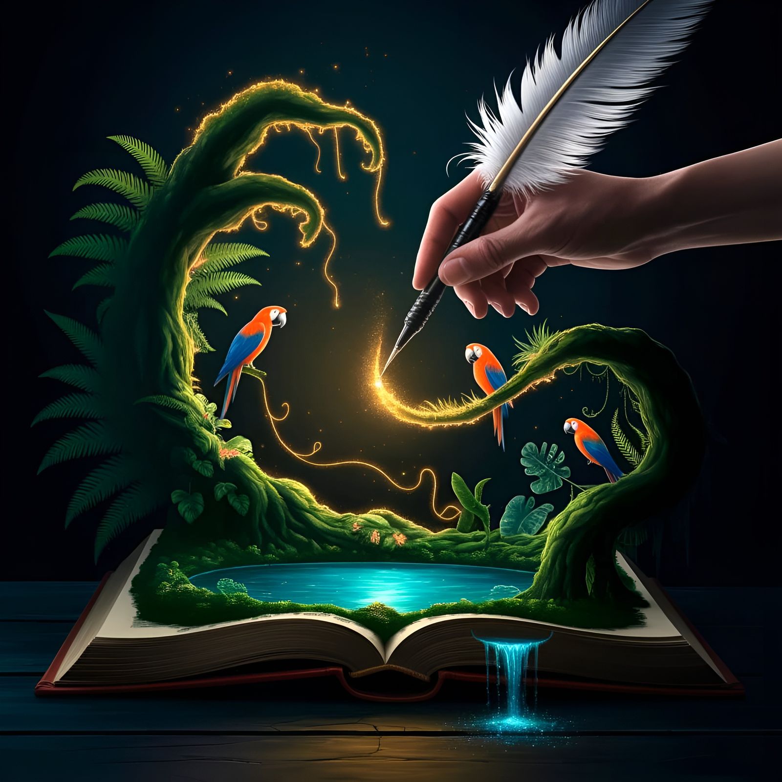 📚✨ Luminous tales from the inkwell —- The Gilded Canopy 🌿✍...