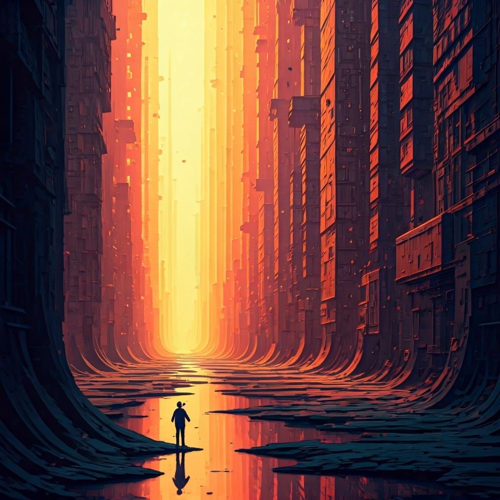 Vibrant Masterpiece in Playful Style