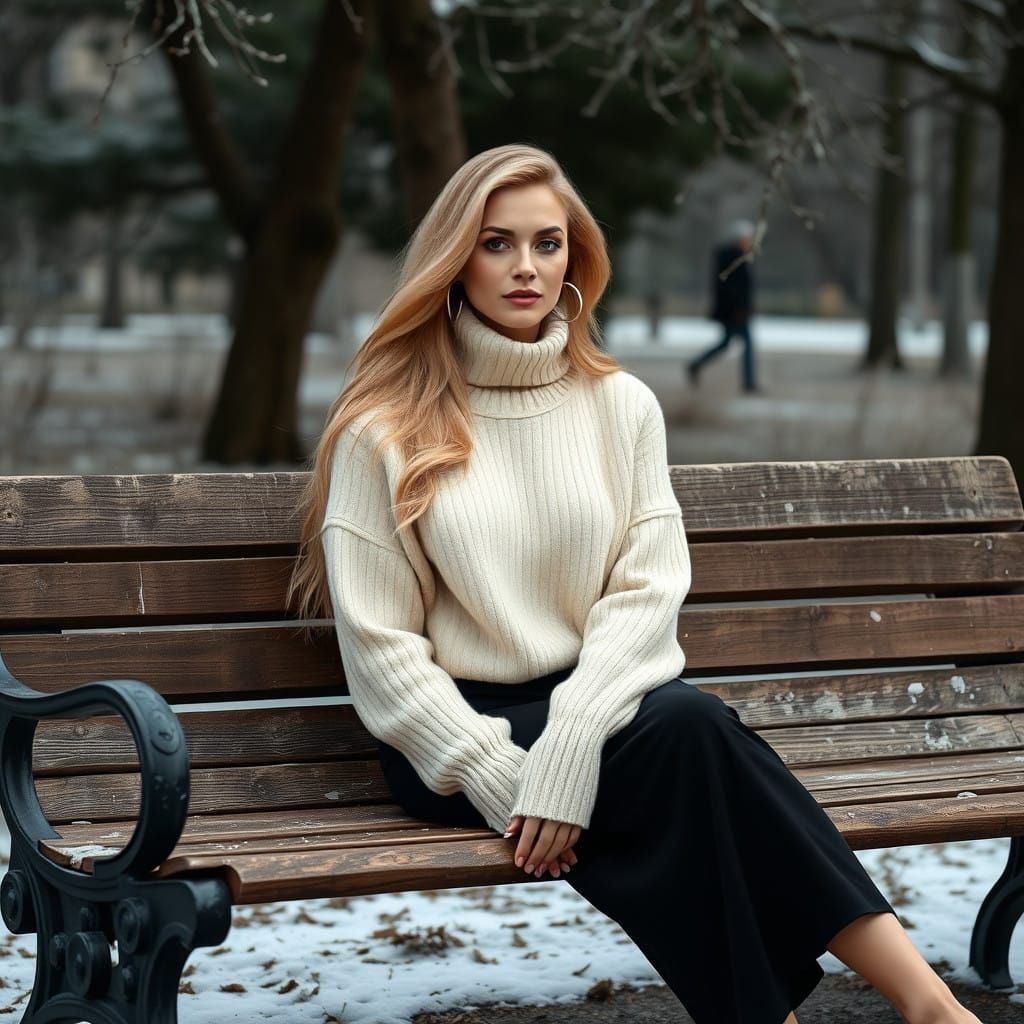 Ethereal Goddess in Muted Winter Wonder