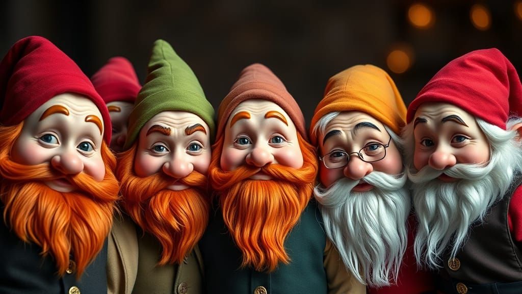 Seven Dwarfs: A Colorful Studio Portrait