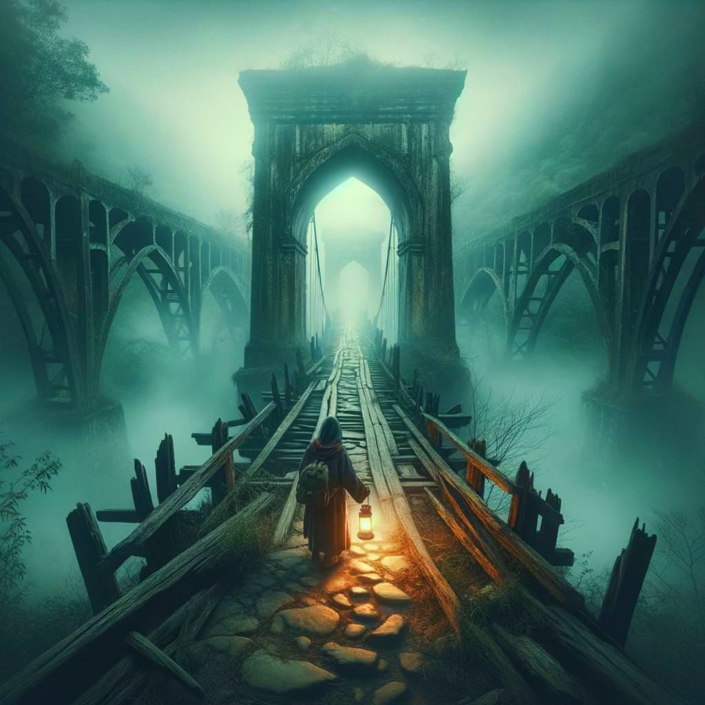 A Forgotten Bridge Awakens in the Misty Valley