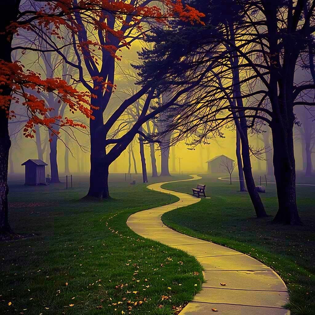 Abstract Swirling Red Forms in Dynamic Motion