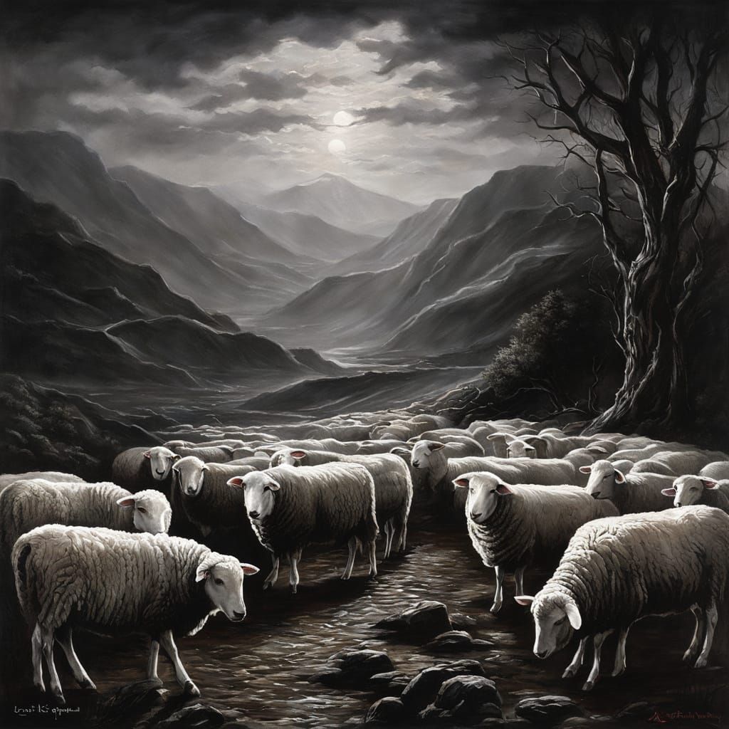 The God of peace მშვიდობა that brought again from the dead our უფალო Lord Jesus, the great shepherd მწყემსი of the ცხვარ...