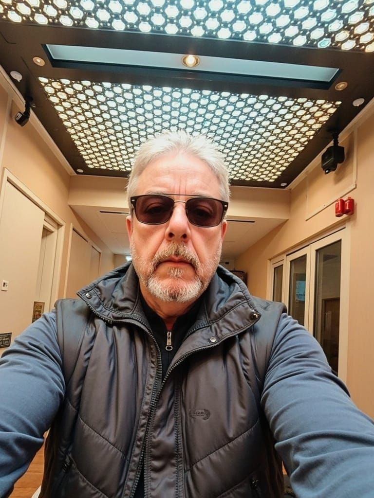 Man in Hanna-Barbera Cartoon Style