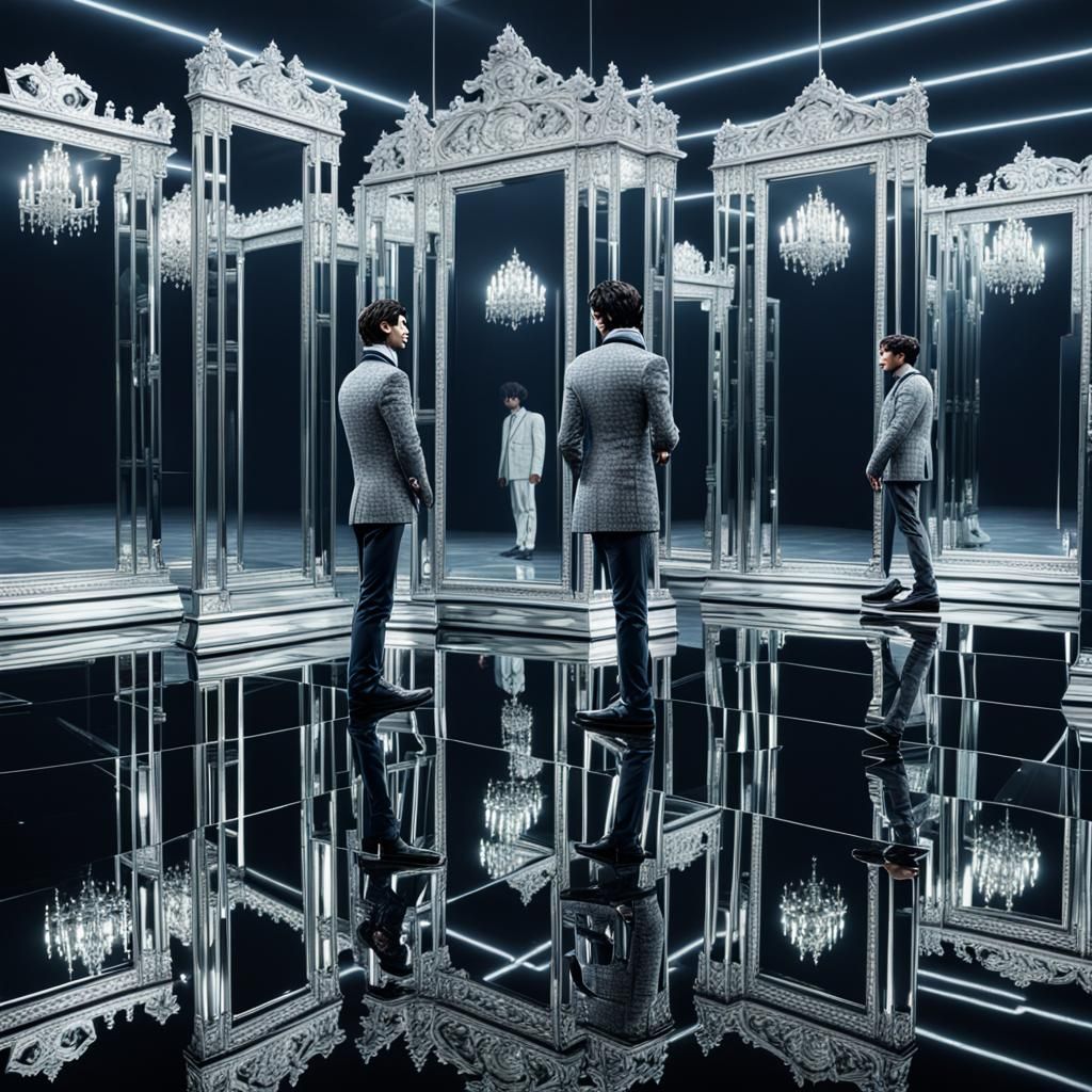 Mirrored Reflections: Prince to Giant King Transformation