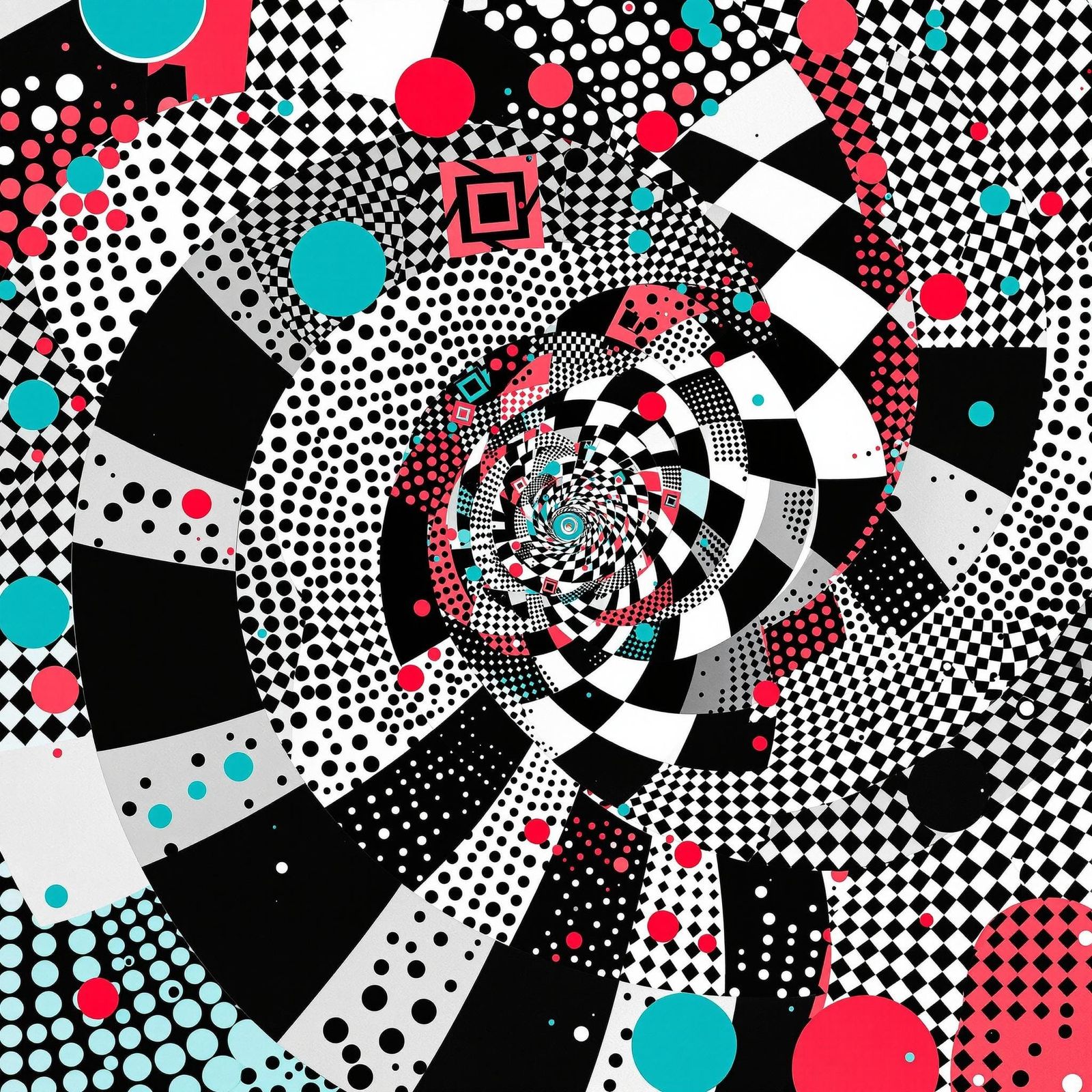 Optical Illusions in Vibrant Geometry