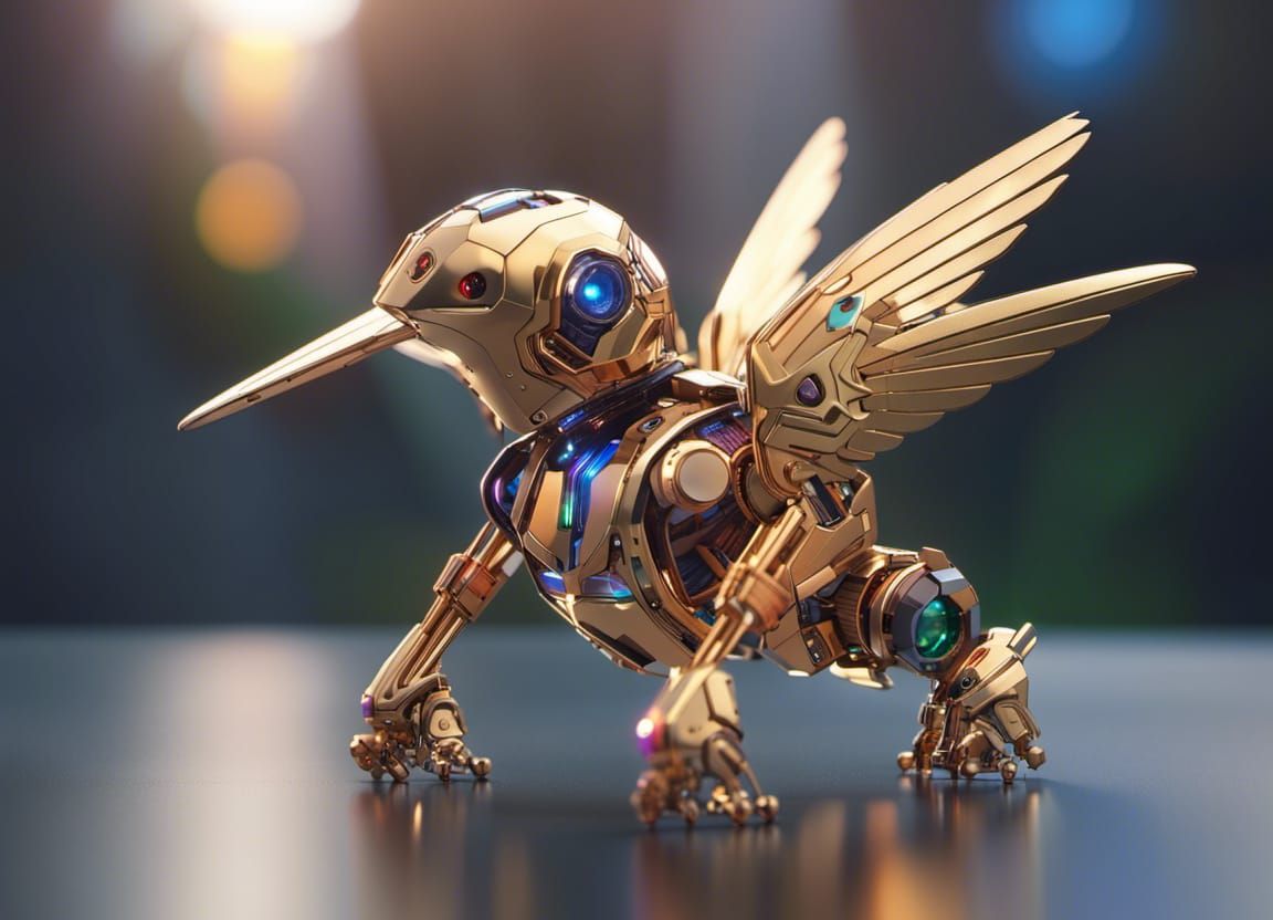 My cute robot pet Hummingbird #3