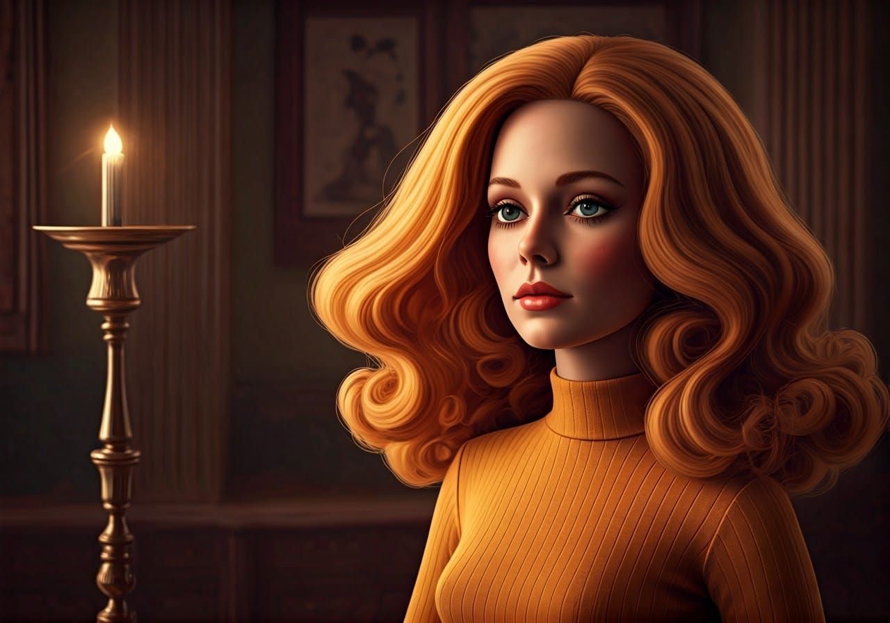 Retro Android Dolls in Groovy 60s Lounge