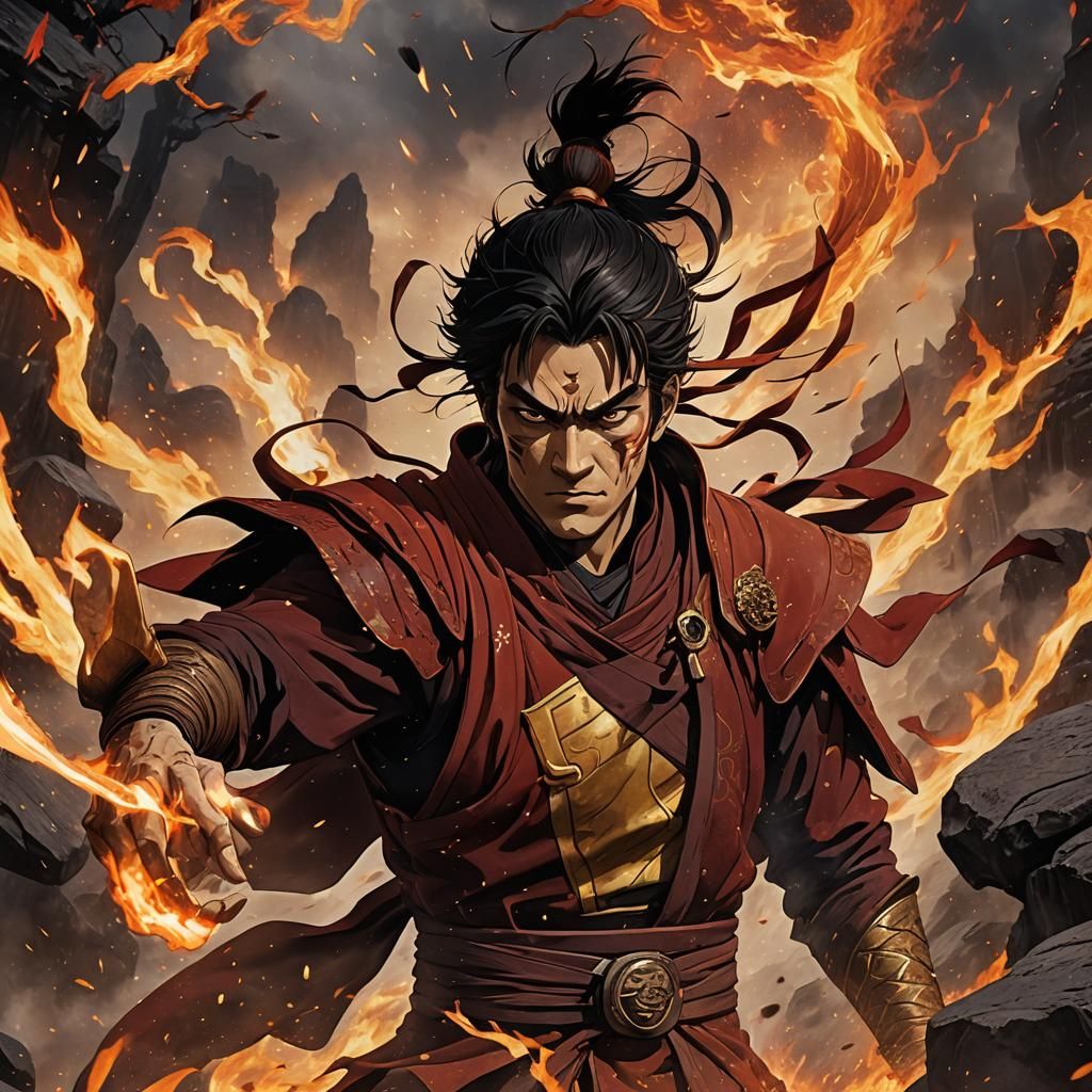 Zuko Portrait: Detailed Matte Painting in 8k