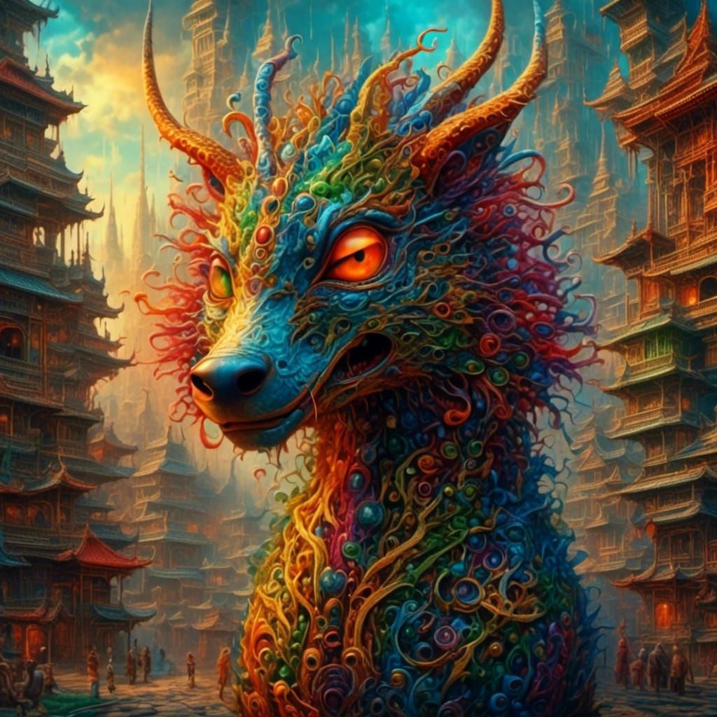 Vibrant Urban Chaos: A Gullyism Portrait